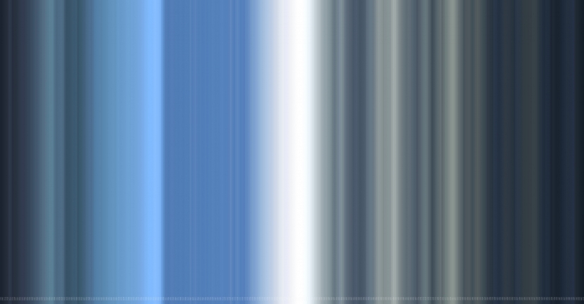 Inge Dick, blau, unendlich 2018/12, 2018, Giclée Druck auf Hahnemühle Photo Gloss 260g auf Aluminium, Acrylglas, 120 x 230 cm.