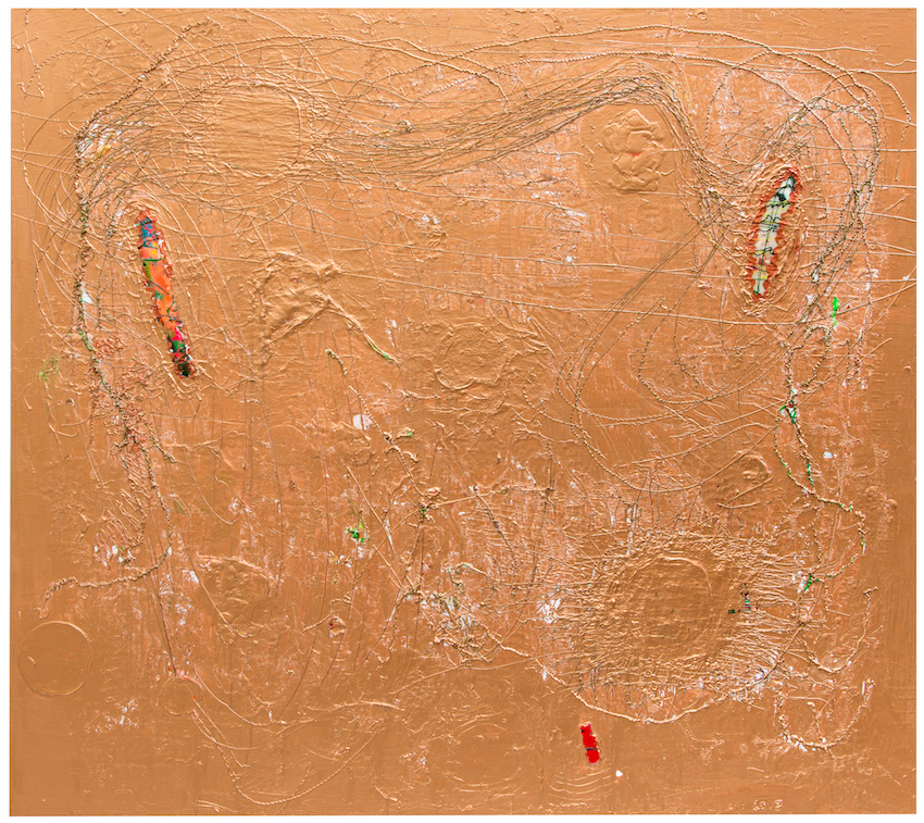 Herbert Egl, Blick zurück, 2018, Acryl auf Leinwand, 170 x 190 cm.