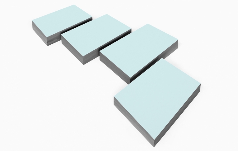 Wolfram Ullrich, OZEN, 2017, Acryl auf Stahl, 110 x 126 x 5,7 cm.